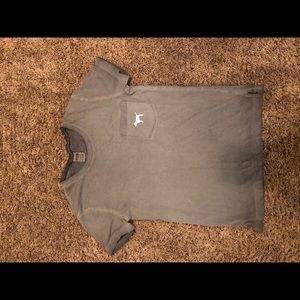 Pink distressed short sleeve shirt